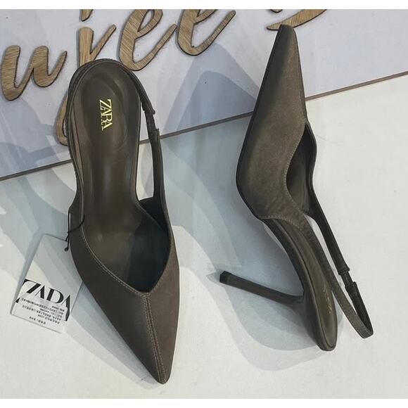 ZARA Pointed Toe Heels NWT - Picture 6 of 10